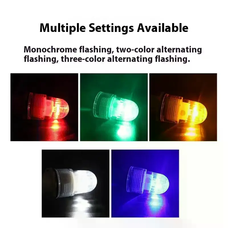 Marine Signal Licht Wasserdichte LED Angeln Licht Fischerei Doppel Flash Lampe Boje Signal Licht Wasserdichte Net Flash Warnlicht
