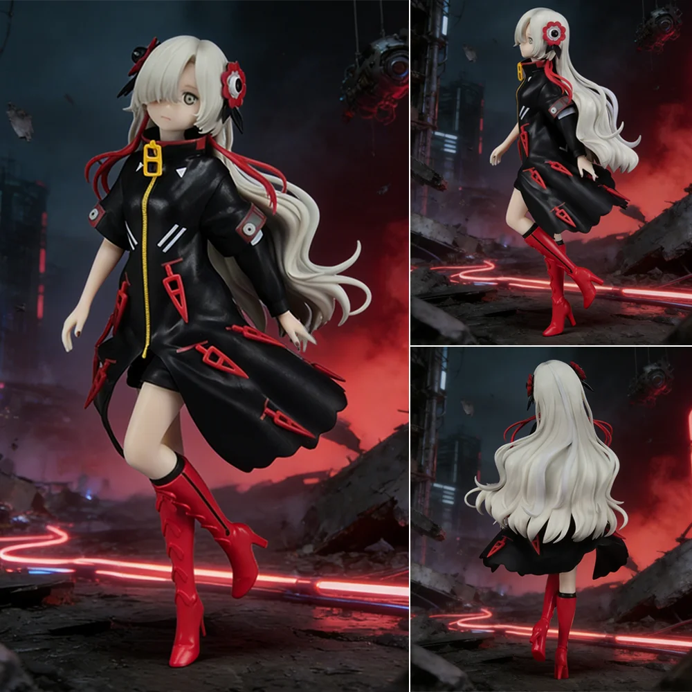 

1 шт. Оригинальная фигурка девушки с серебристыми волосами - коллекционный предмет для декора рабочего стола и автомобиля, идеальный подарок на праздники и дни рождения.