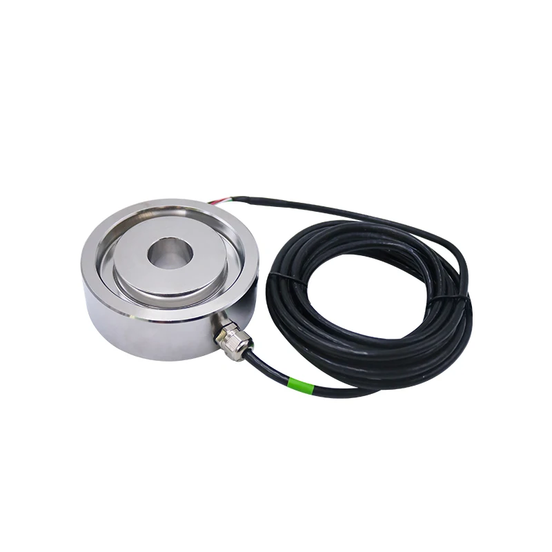 FA10 Donut Thru Hole 32mm Stainless Steel 10T 20T Force Load Cell 4*3000mm Cable Fixed Connection Forklift 5-15V