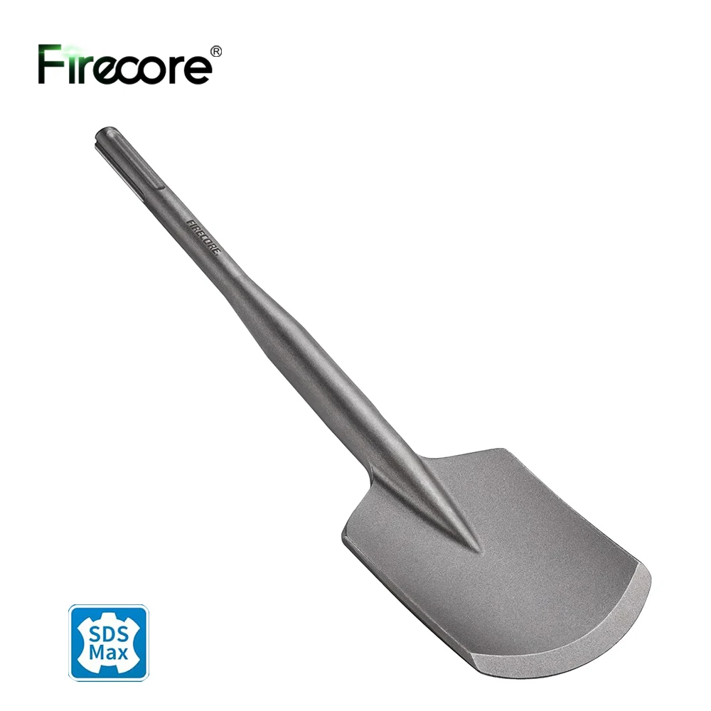 FIRECORE SDS Max Clay Spade, Firecore 115*445mm Steel Drill Shovel Bit for SDS Max Rotary Hammer Electric Jackhammer