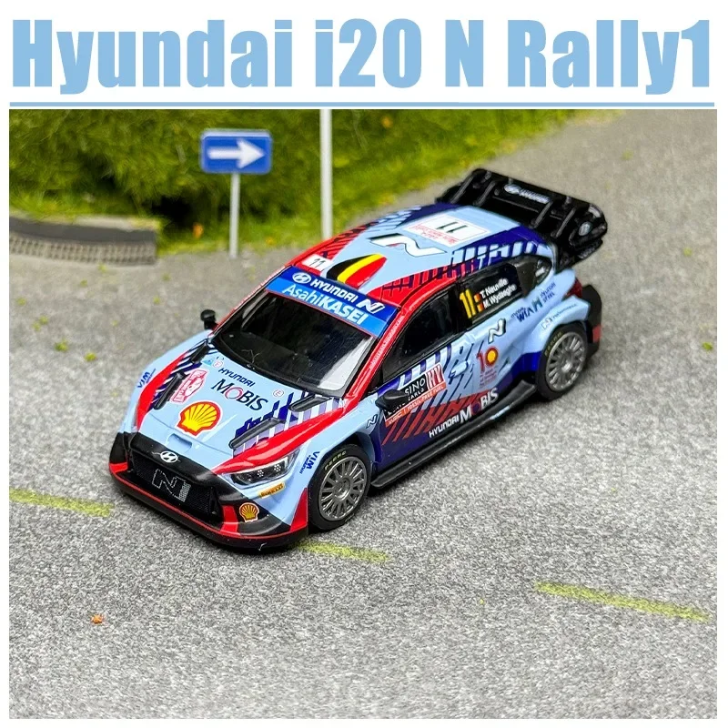 

MINIGT Scale 1/64 Hyundai I20 N Rally1 Alloy Toy Motor Vehicle Diecast Metal Model Gifts