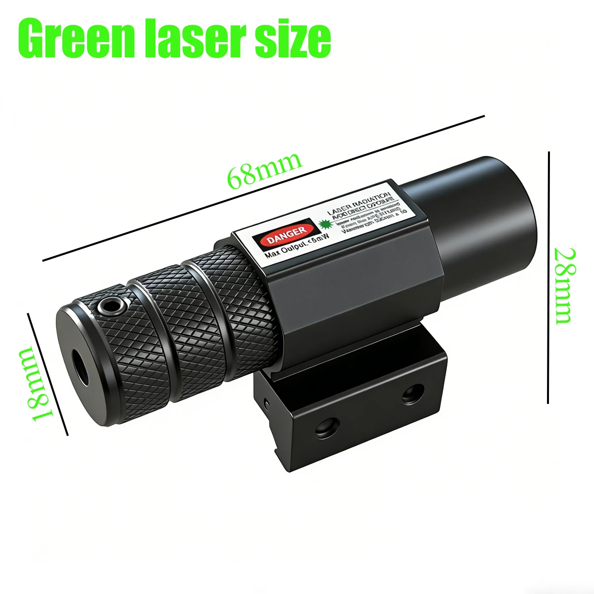 Taktischer Infrarot-Entfernungsmesser Roter Laser-Zielvisier mit 11mm/20mm Schienenmontage Roter Punkt Laserpointer Zubehör Testwerkzeug – Detail 3