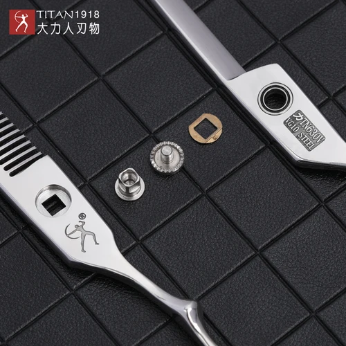 Imagen 2 del producto Titan-tijeras profesionales para peluquero, tijeras de corte para salón, tijeras de peluquería, acero japonés vg10