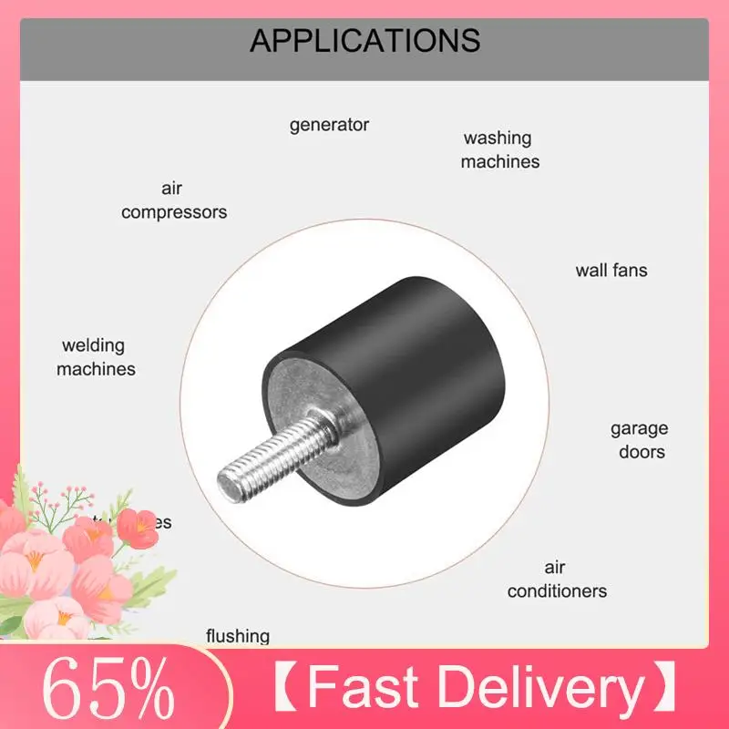 ~Latest Model M8 Rubber Studs Shock-Absorber Anti-Vibration Isolator Mounts, Rubber Cylindrical Vibration Isolation Mount