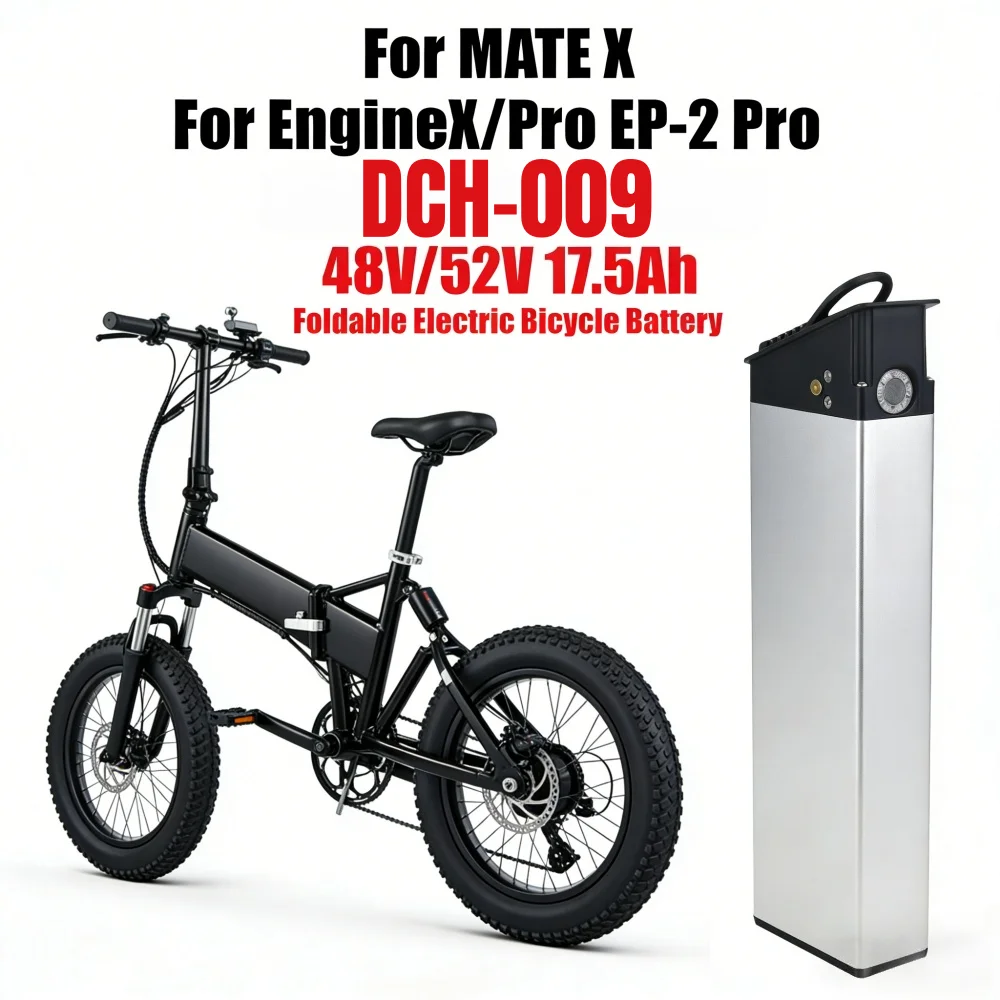 

For Engwe EP-2 Pro Engine X Engine Pro Replacement Battery 48V 52V 17.5Ah 14Ah 10Ah Replacement Battery MATE X Ginghma R7 Pro