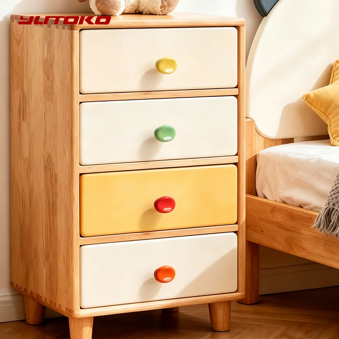 Candy Color Knobs Ceramic Drawer Knobs Cabinet Pulls Round Furniture Kitchen Handle Furniture Handle for Kids Room Hardware