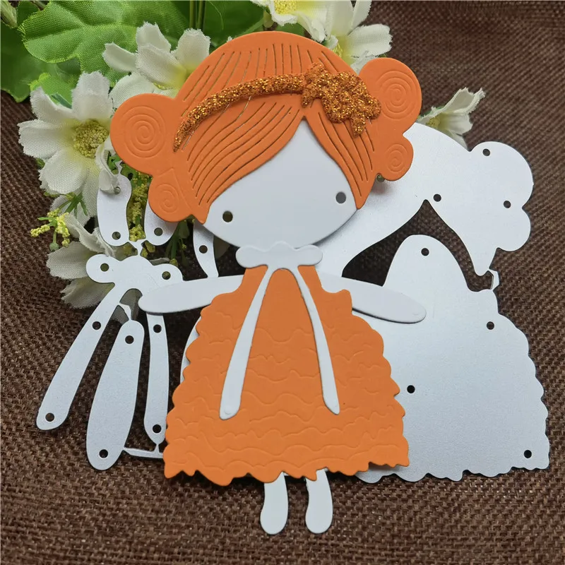 Cake Dress Youth girl Metal Cutting Dies Stencils For DIY Scrapbooking Decorative Embossing Handcraft Template