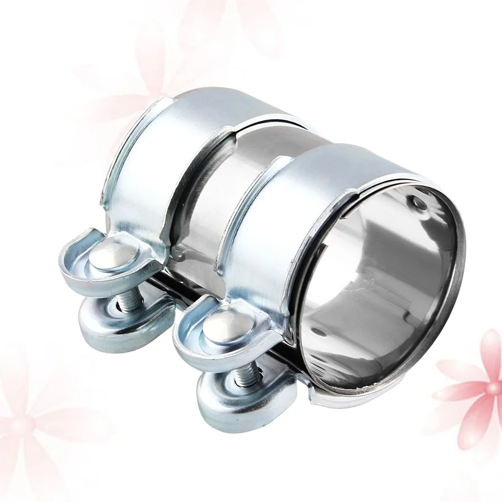 

2.5 Inch Stainless Steel Exhaust Clamp Buckle Heavy Duty Corrosion Resistant Car Muffler Pipe Fixing Buckle Adjustable Lock