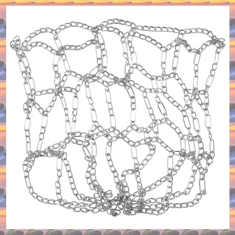 ABML スポーツアイアンチェーンバスケットボールネット屋外 12 ループ標準ヘビーデューティバスケットボールゴール交換ネット