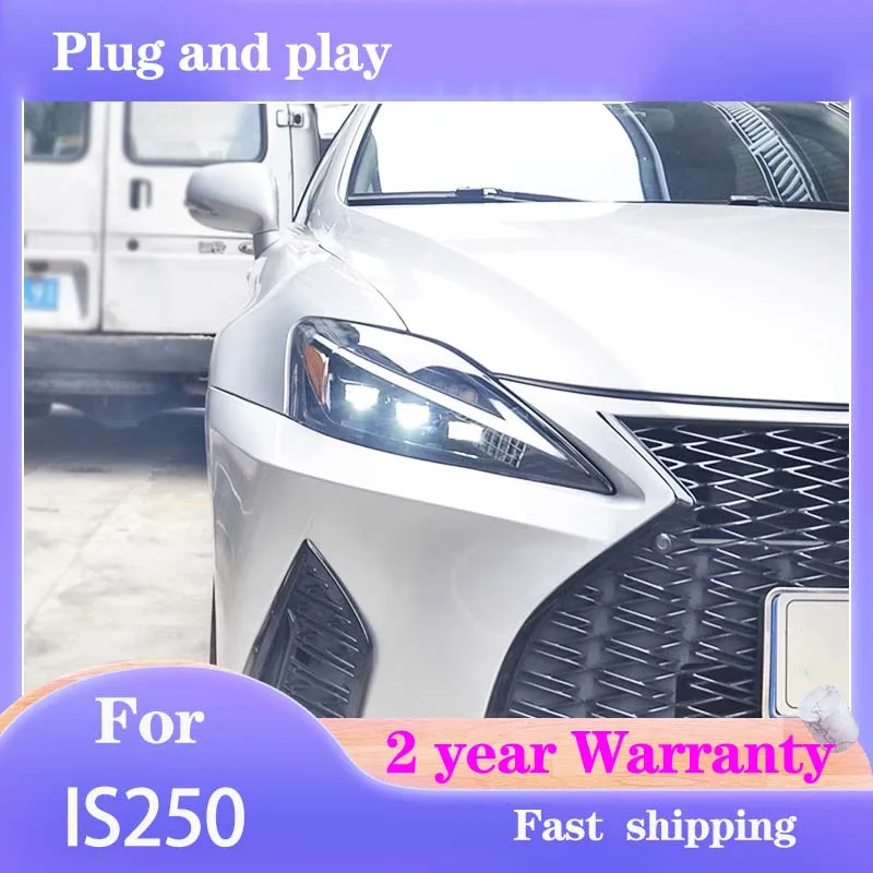 

Car Accessories for Lexus IS250 Head Lights 2006-2012 IS300 Headlight DRL Turn Signal Low High Beam Projector Lens