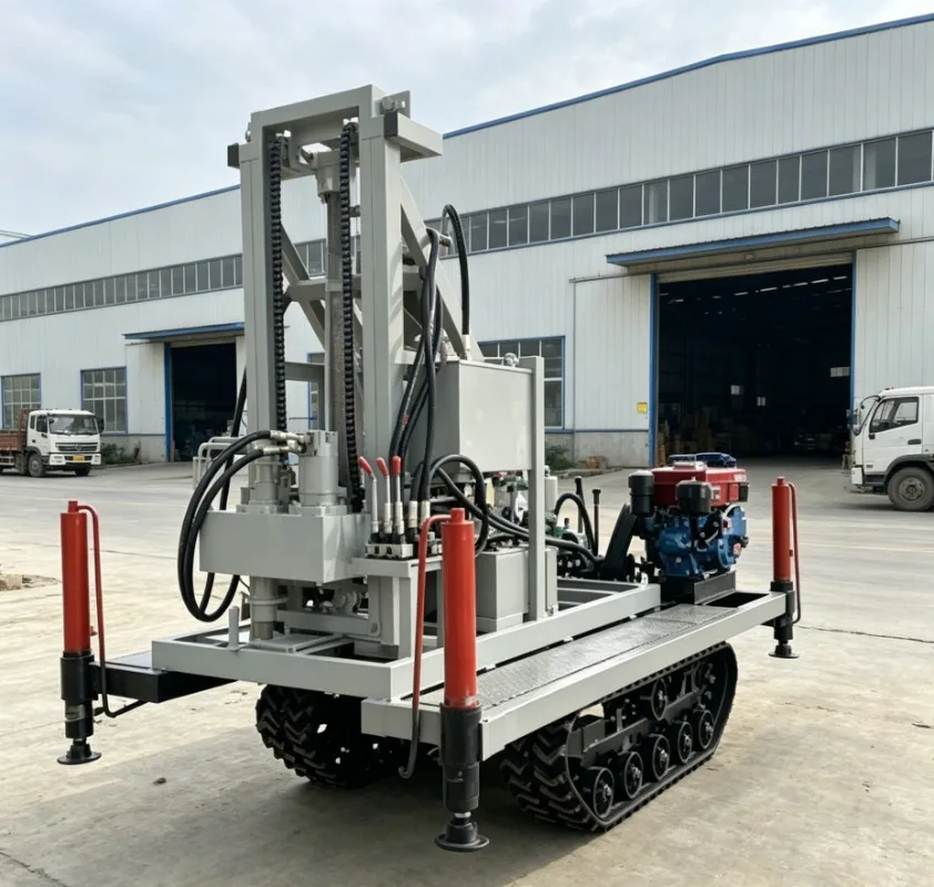 Yugong Trailer Mounted Water Well Drilling Rig 120m Hydraulic Mobile Borehole Equipment Construction Site Use