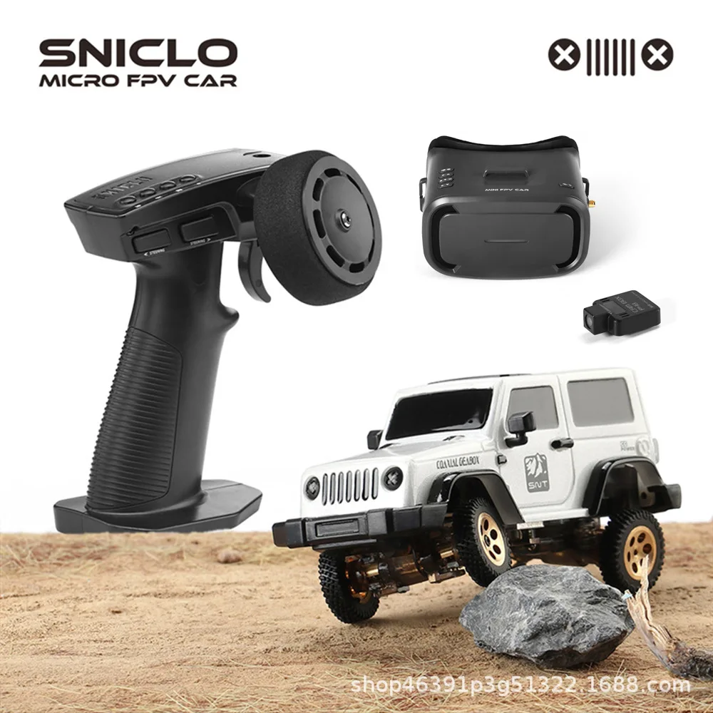 

SNICLO беспроводной FPV RC автомобиль 1:64 4WD Wrangler внедорожная игрушка для скалолазания для мальчиков погружная система зрения подарок на день рождения