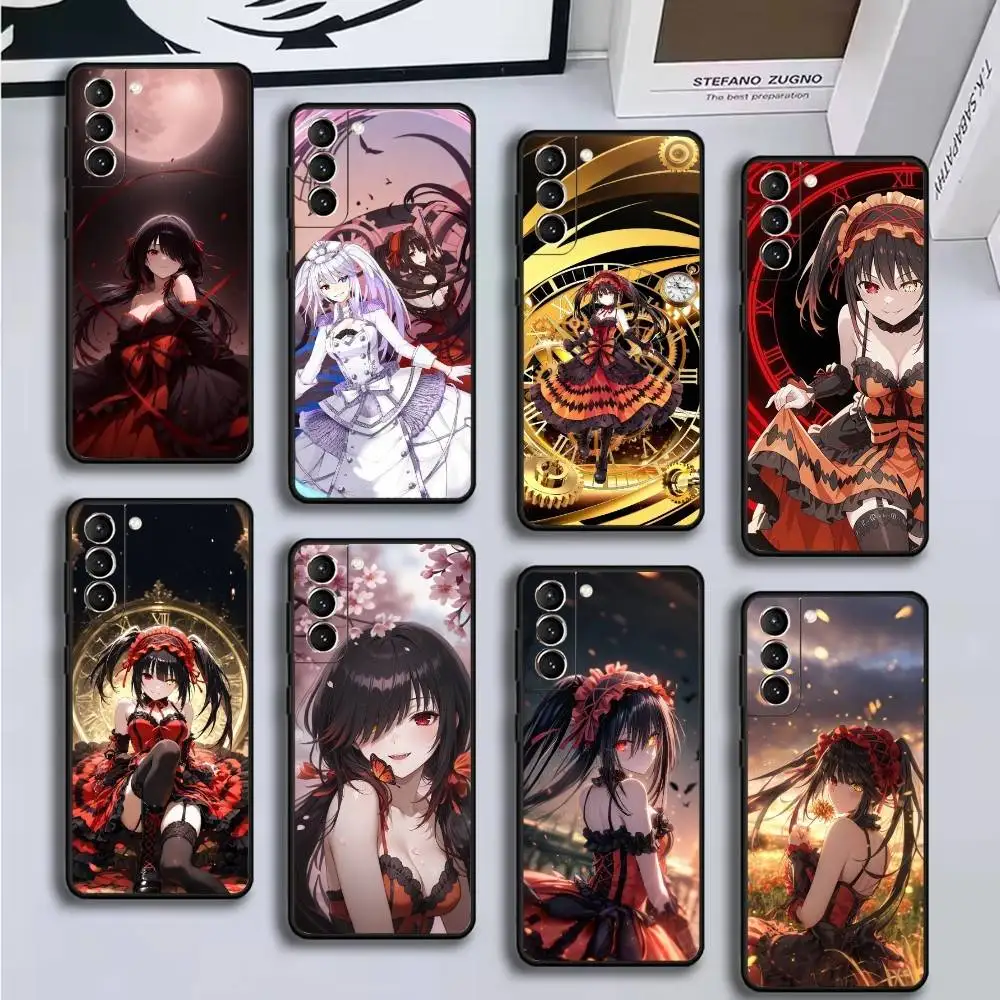 

Date a live Tokisaki Kurumi Phone Case For Samsung GalaxyA13,21s,22,31,32,52,53,71,72,73,Soft Black Cover