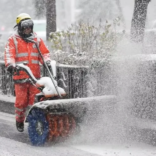 

186FAE Engine Snow Plow Machine 110CM Working Width for Road Sweeping