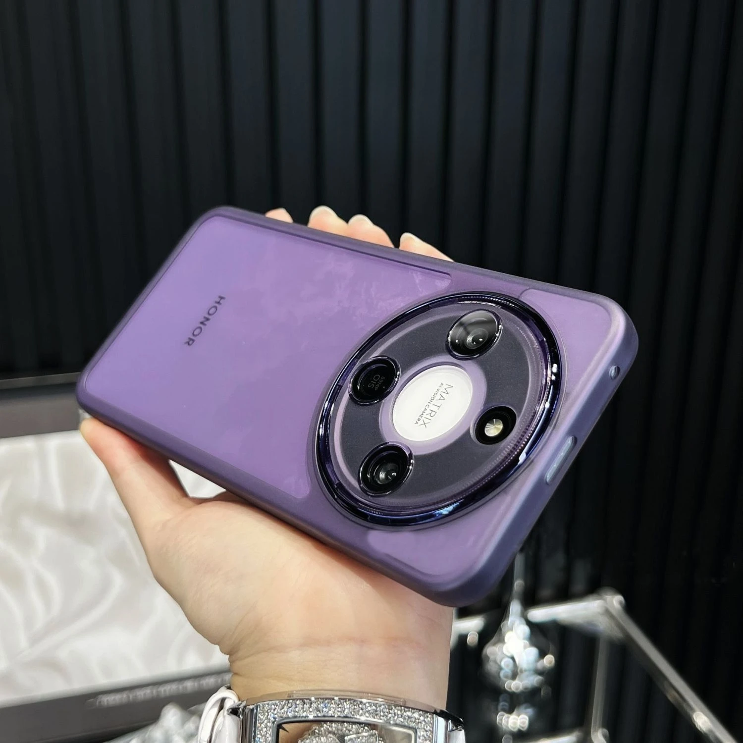 

Case for Honor Magic8 Lite X9D X70 Stylish Soft Silicone Magnetic Back Cover for Honor Magic 8 Lite Camera Protection Funda