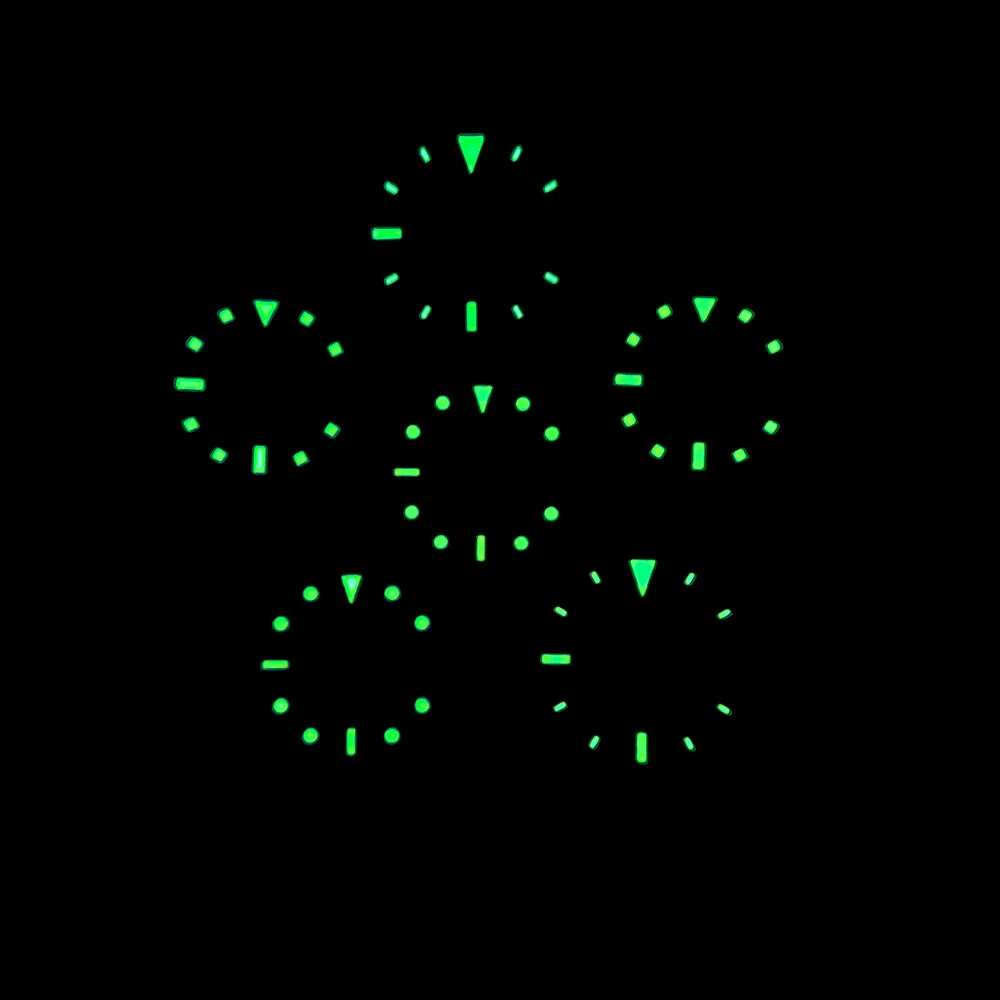 29.0mm nh34 dial s dial verde luminoso adequado para movimentos nh34 relógio acessórios ferramenta de reparo