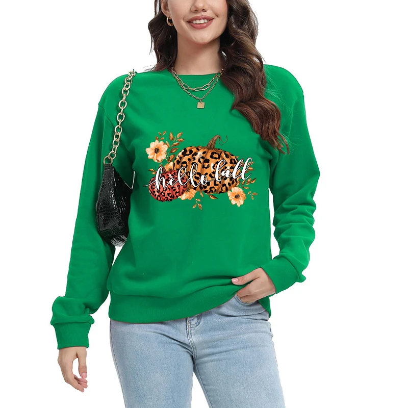 Halloween Cartoon Woman Clothing Long Sleeve Y2k  Sleep Lounge Pullover Skeleton Tops Clothes Sleep Tops Ladies Logo customized