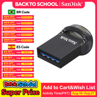 SanDisk Ultra Fit USB 3.2 Flash Drive Mini Pen Drive 16GB 32GB 64GB 128GB 256GB 512GB CZ430 Memory Stick Up to 400Mb/s U Disk