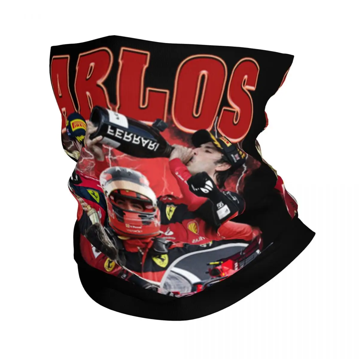 Carlos Sainz-Unisex Respirável Cachecol Mágico, Gaiter Pescoço, F1 Bandana Corrida, Equitação Legal, Faixa de cabelo, Wraps pulso, Magia Cachecol Acessórios, Jr 55