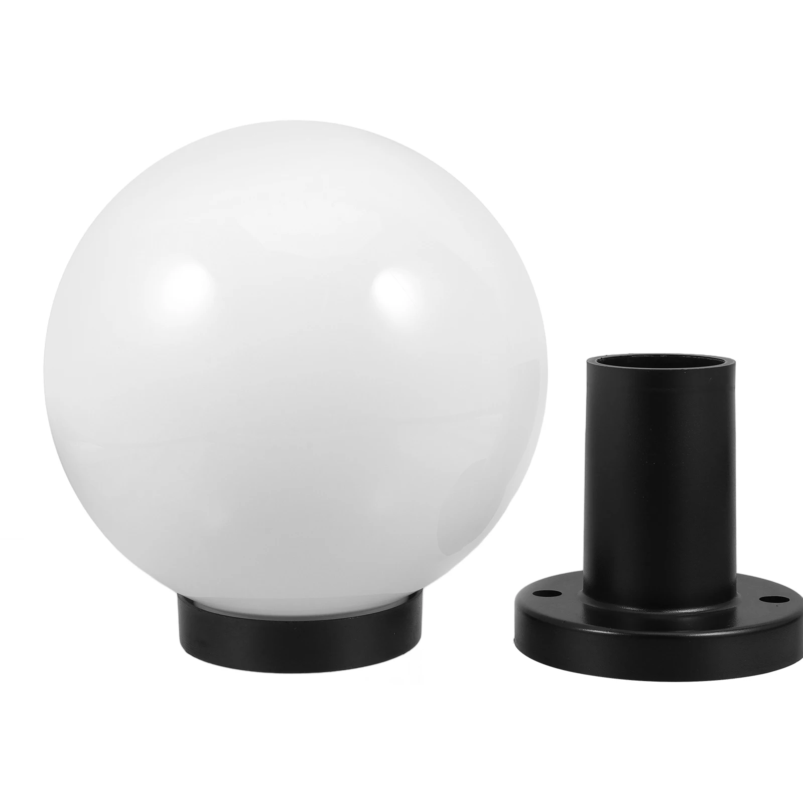 

Round Ball Lampshade 20cm Fence Post Light Caps Outdoor Deck Yard Lights Solar Plastic Acrylic Durable Decorative Garden