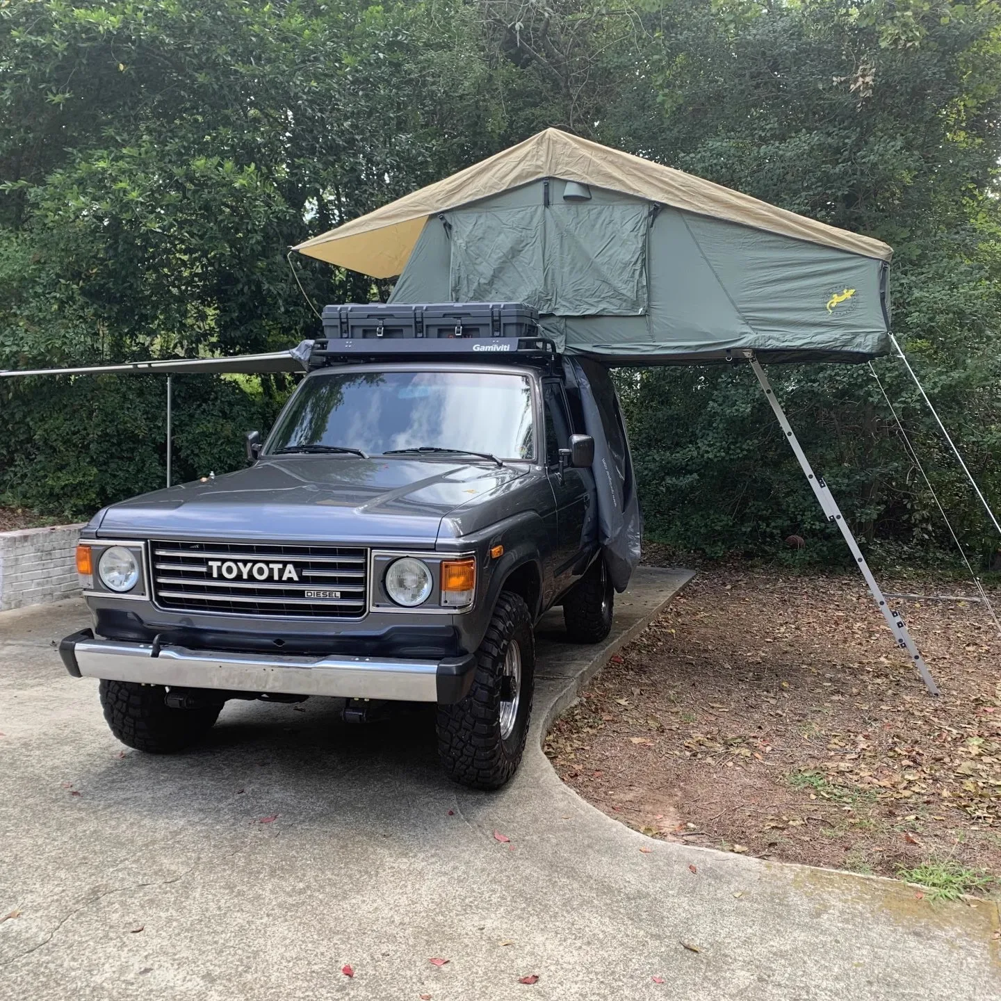 Roof Tent 3-4 People Roof Delicate Dew Windproof Rain