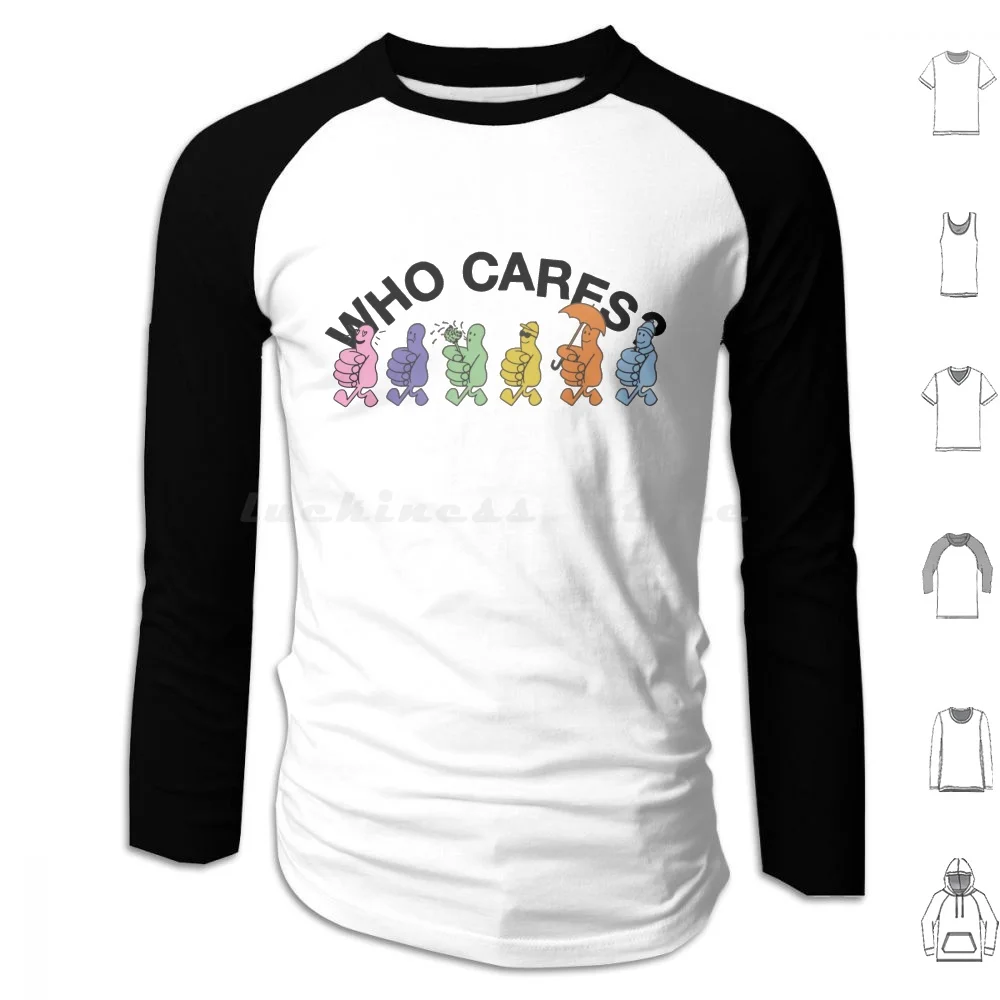 Who Cares ?-Rex Orange County Hoodie cotton Long Sleeve Who Cares Rex Orange County Keep It Up Apricot Princess Loving Is