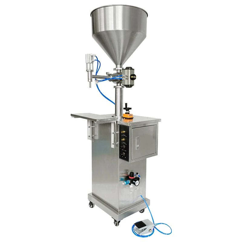 

High Quality Factory Price Vertical Honey,gel, Small Quantitative Filling Cream Liquid Machines 0.4-0.6mpa Foot Pedal 8000BPH