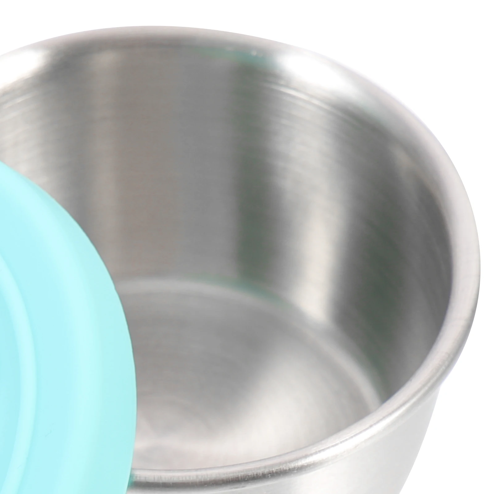 

6 Sets Stainless Steel Dipping Cups Sauce Containers Small Size Silicone Lid Reusable Condiment Holder Picnic Gym School Office