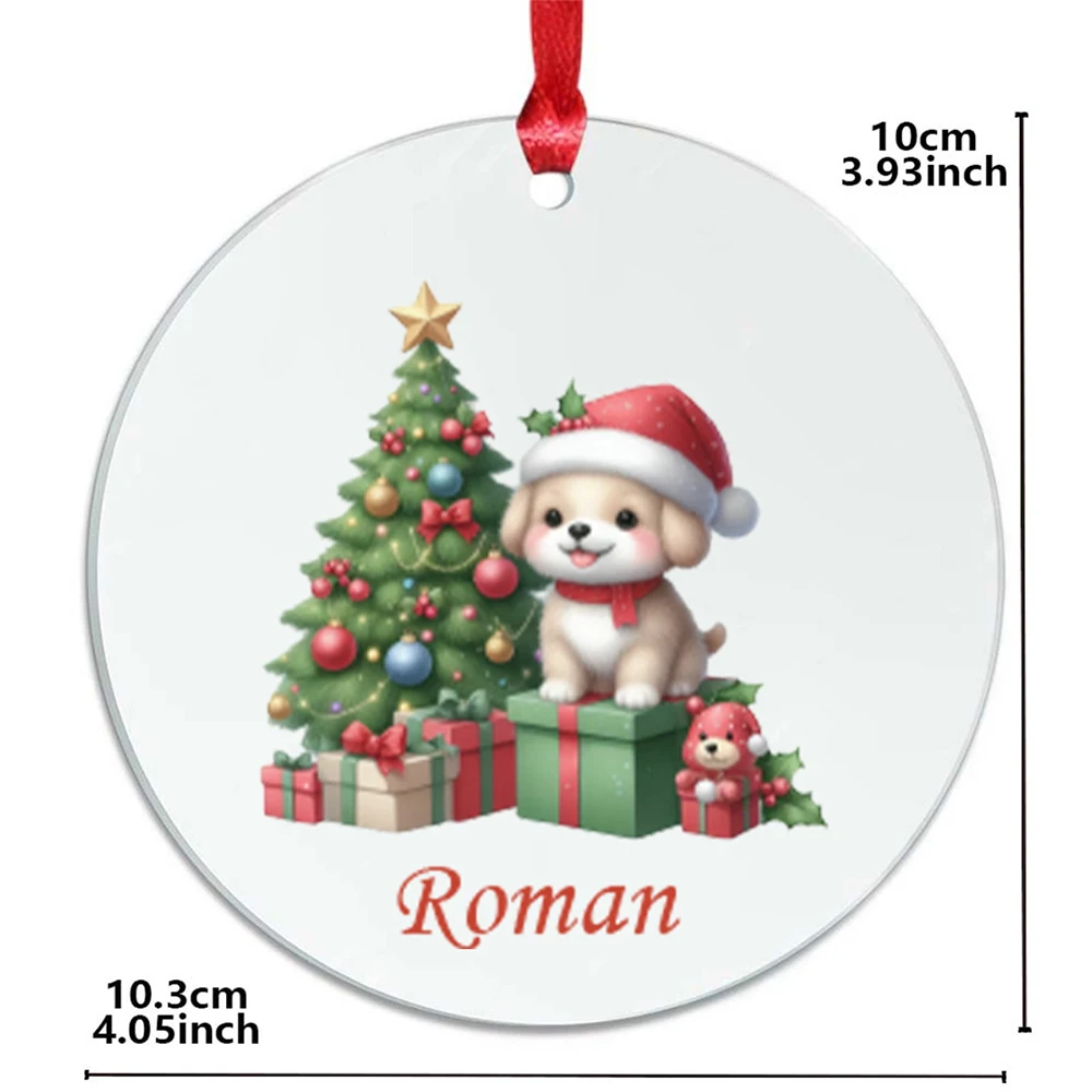 قطعة واحدة من زخارف نمط الاسم الشخصي المخصص، وديكورات العطلات، وهدايا عيد الميلاد، وهدايا عيد الميلاد #5