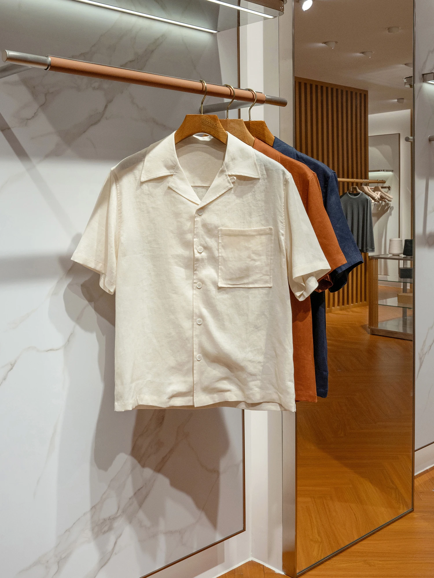 

Breathable Comfortable Classic Cuban Collar Men's Casual Loose Short Sleeve Shirt Linen 100 Fashion Urban Style Summer Shirt