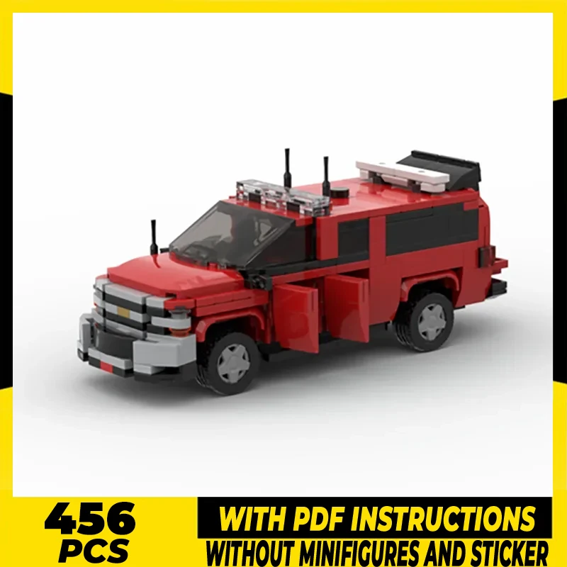 Moc Building Blocks Car Series New York Fire Brigade Battalion 46 Model Technology Bricks Brand-name Vehicle DIY Toy For