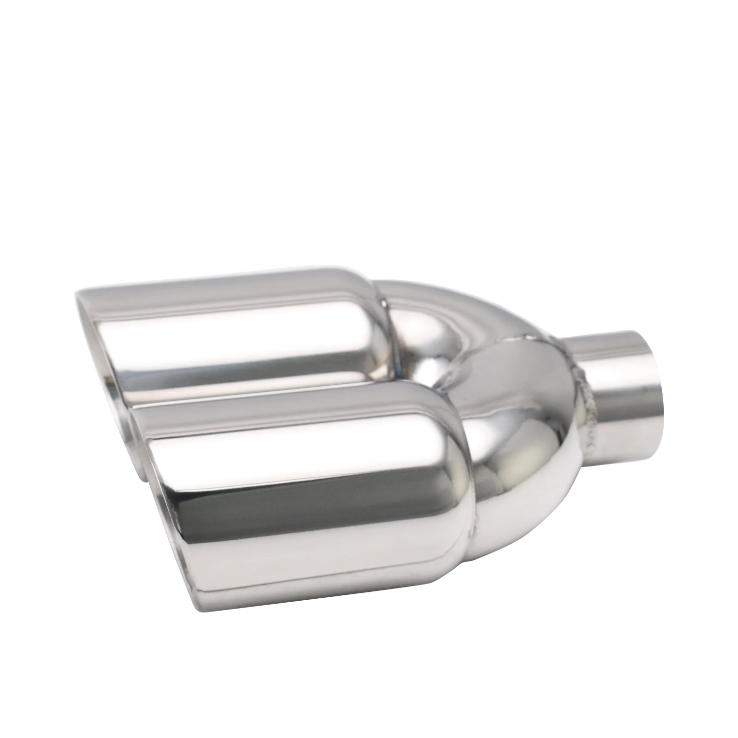 

Stainless Steel double Exhaust tip 2 inch inlet 3 inch slant style Muffler Tail end Pipe for Universal Car