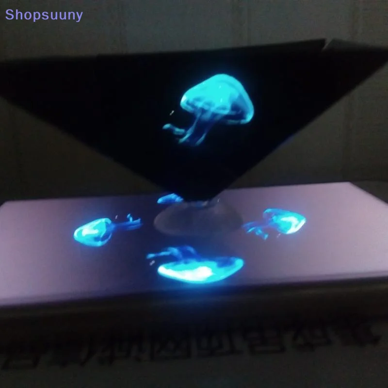 [SU]3D Holographic Projection DIY Science Experiment Technology Products Phone 3D Hologram Display Projector Stand Tecnologia