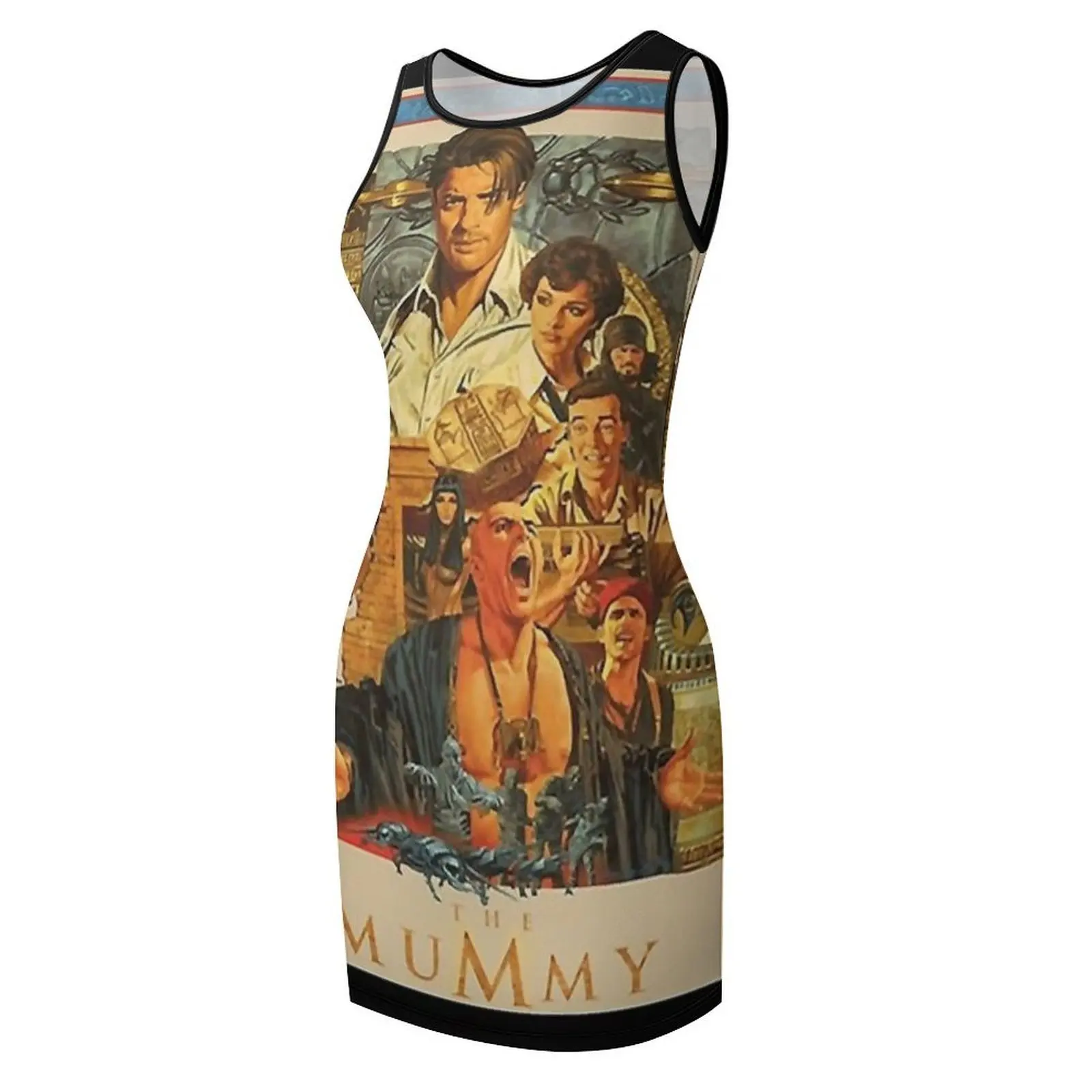 Brendan, Fraser poster- the Mummy Essential T-Shirt.png Sleeveless Sundress Woman clothing summer dress woman 2025 trendy