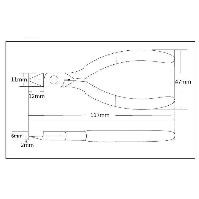 Carbon Steel Precision Sharp Cutter Pliers Puzzles Model Assembly Cutting Nipper Diagonal Plier Professional Snips Shears Home
