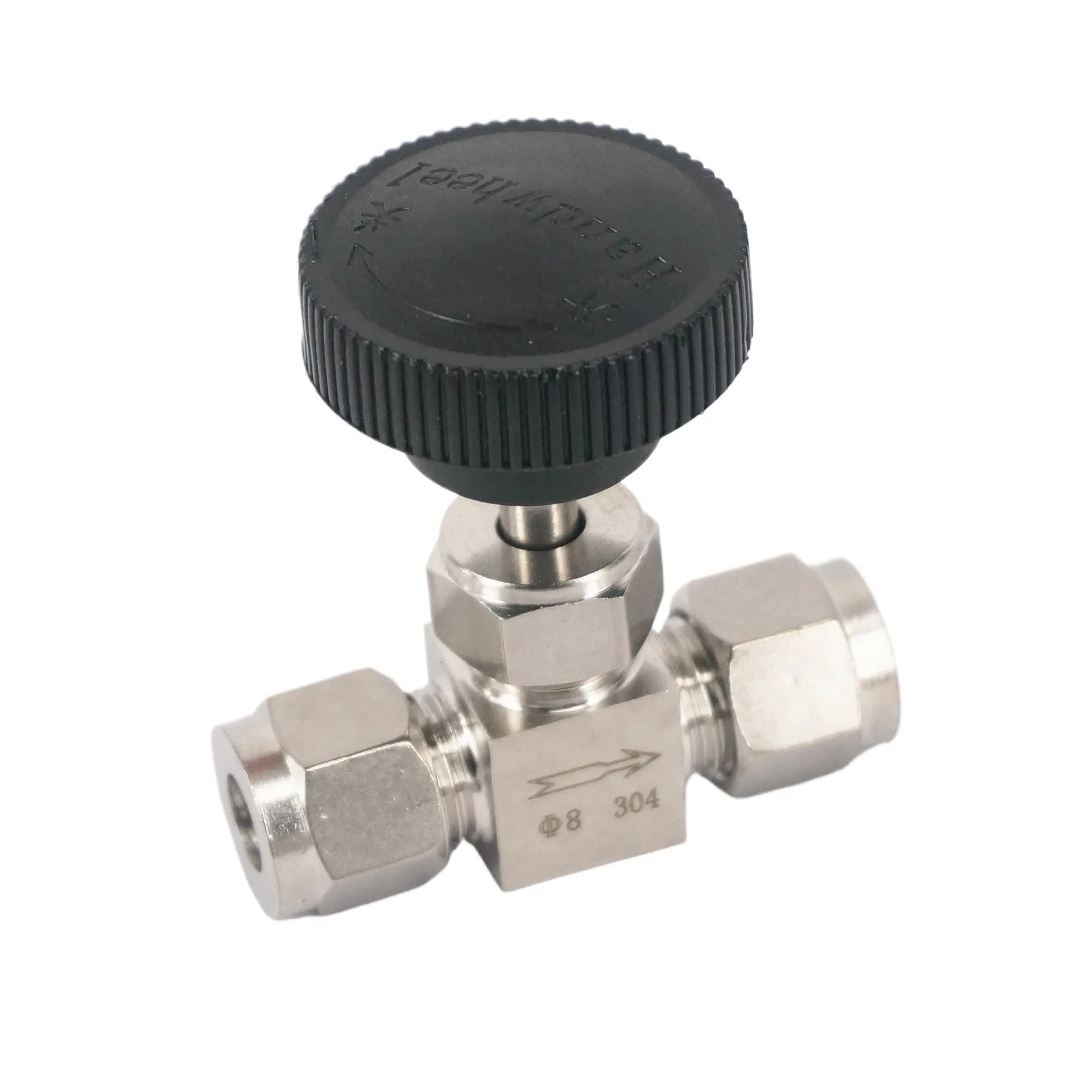 

Подходит для трубки, внешний диаметр 3-16 мм, 1/8 "-1/2", запорный клапан из нержавеющей стали 304, игольчатый клапан для контроля потока, компрессионный фитинг