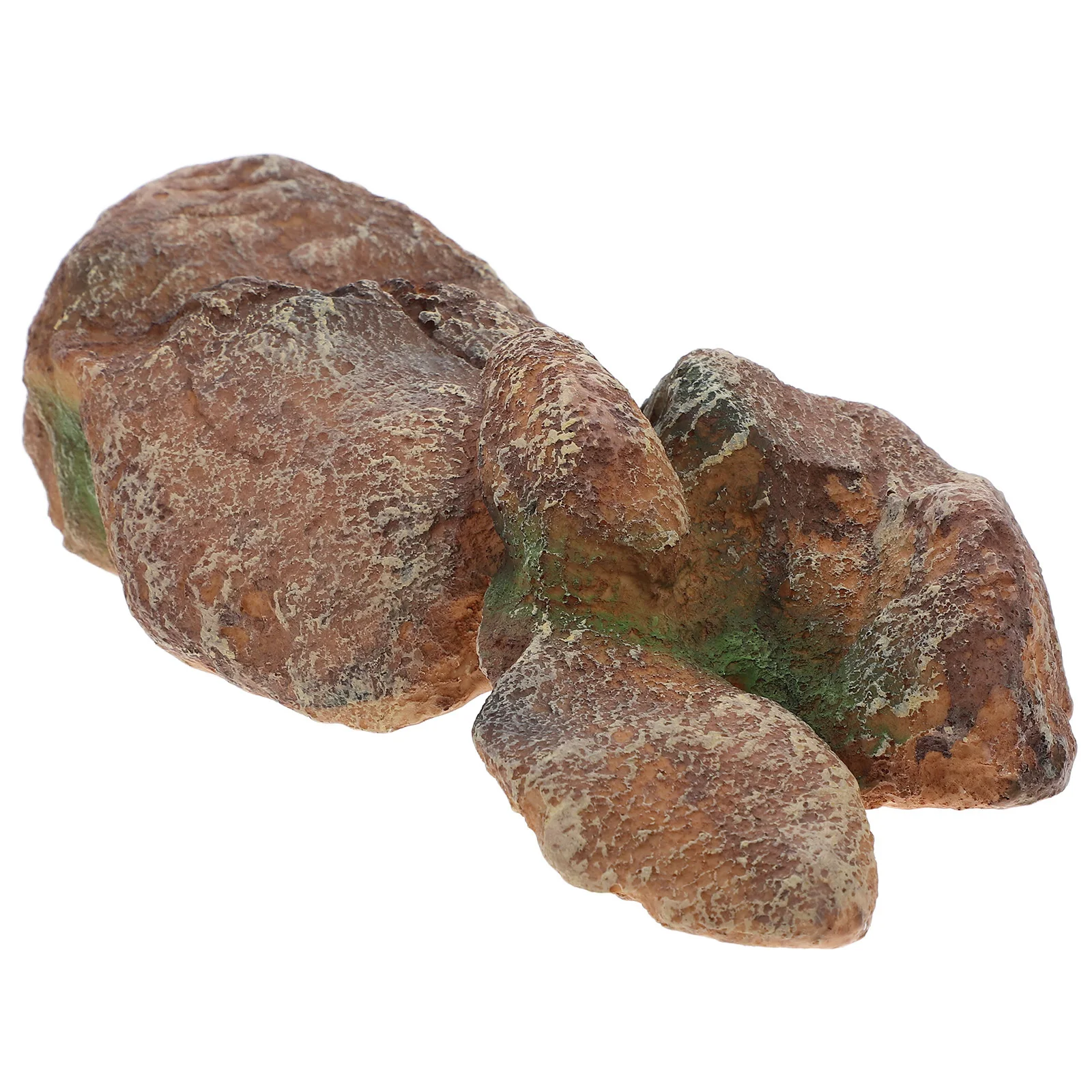 

Aquarium Stone Ornament Decoration Rock For Betta Hideout Lightweight Resin Fake Plant Grass Durable Safe Rockery