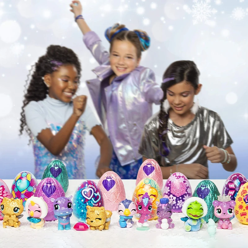 Hatchimals Colleggtibles Royal Family Series Hatching Mini Eggs Surprise Set The Magic Genie Pets Figures Kids Educational Toys