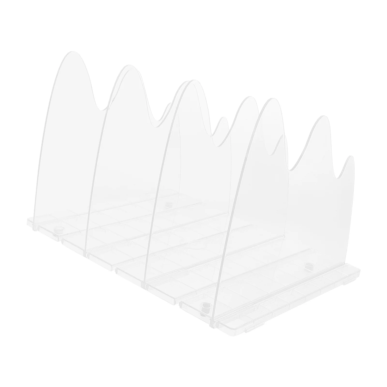 

Transparent Shelf Divider Plastic Closet Organizer Sleek Design Store Versatile Accessory Handbag Organizer for Closet