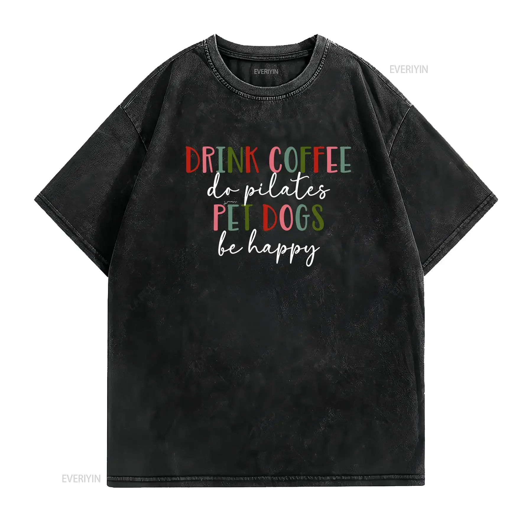 Pilates T Shirt Instructor Cute OutfiT for Teacher WorkouT vintage Washed designer clothes homme Soft fashion Unisex graphic