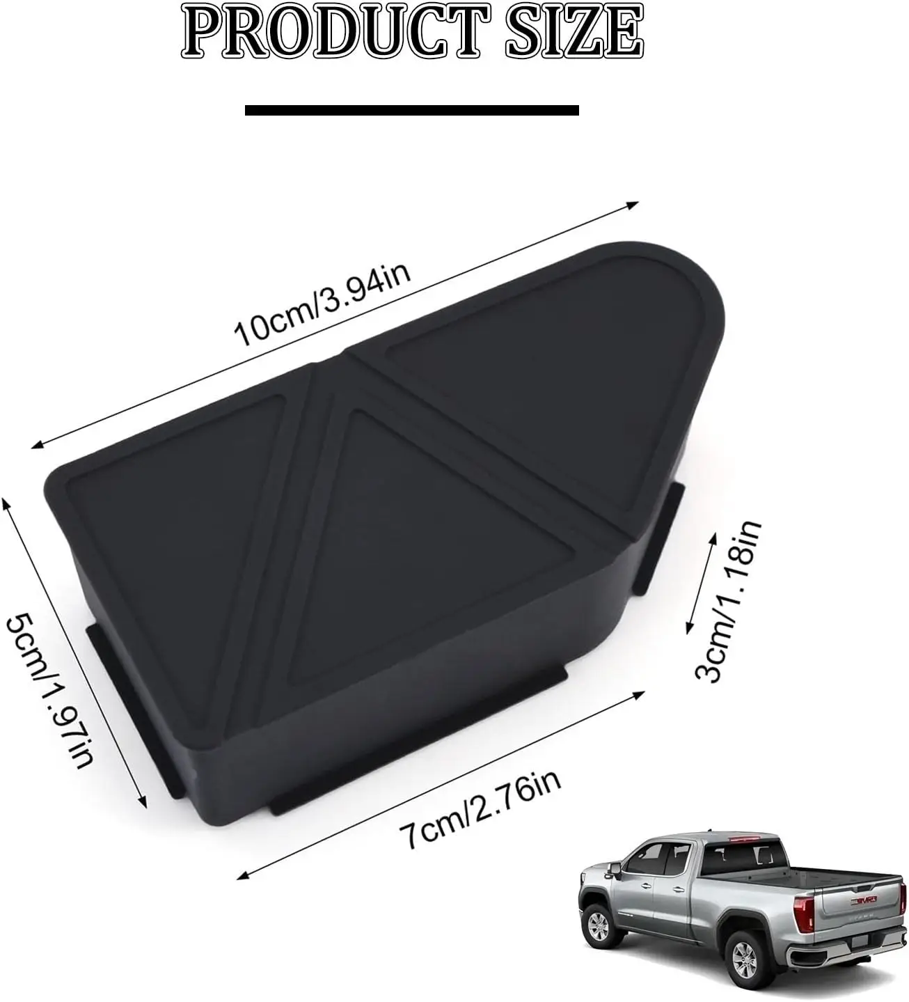 2pcs Upgraded Silicone Bed Rail Stake Pocket Covers for Chevy Colorado/GMC Canyon 2023-2026 Truck Rear Caps Bed Rail Holes