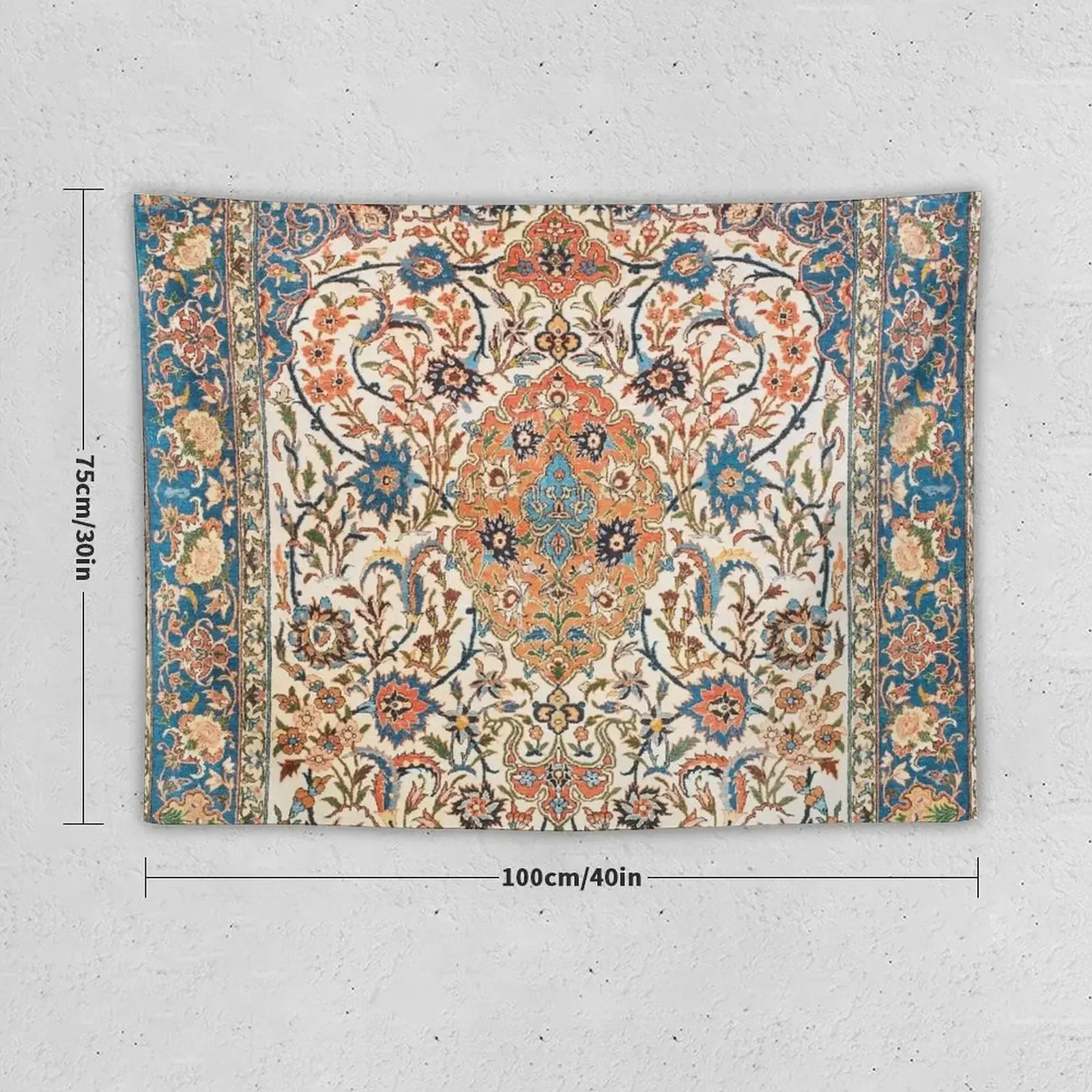 Isfahan Antique Central Persian Carpet Print Tapestry Decorations For Room Room Decorations Aesthetics Home Decorators Tapestry