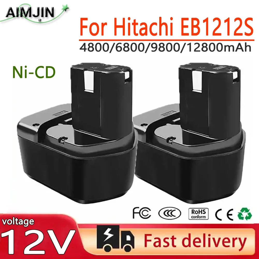 

For Hitachi EB1214S Remplacement Tool Battery 9800mAh 12V For EB1214S EB1212S EB1220BL EB1212S WR12DMR DS180F3 DH15DV DS12DVF3