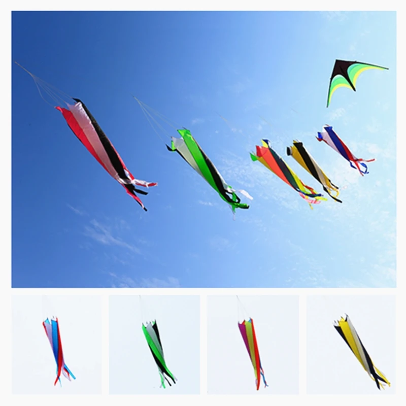 Free shipping giant kites windsocks kite tails outdoor toys flying show kites nylon kites accessory paragliding kites power cerf