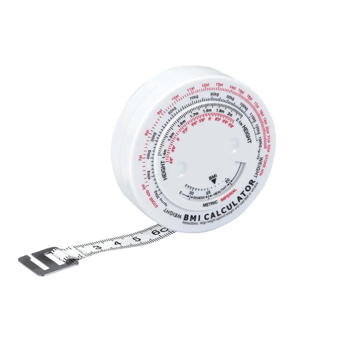 

Premium Measuring Tape Ruler Sturdy Small Size Accurate BMI Measurement Tool Retractable for Sports