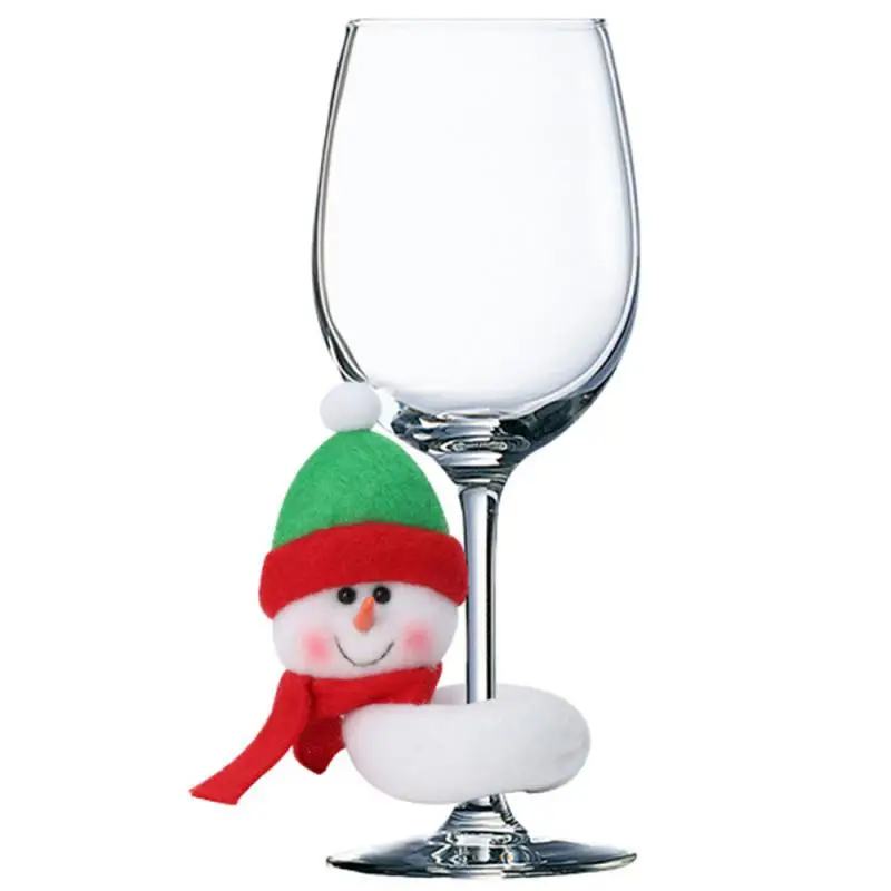 Snowman Wine Bottle Set, Pano festivo Eye-Catching Happy Demand, Decoração de Natal, Mais vendido