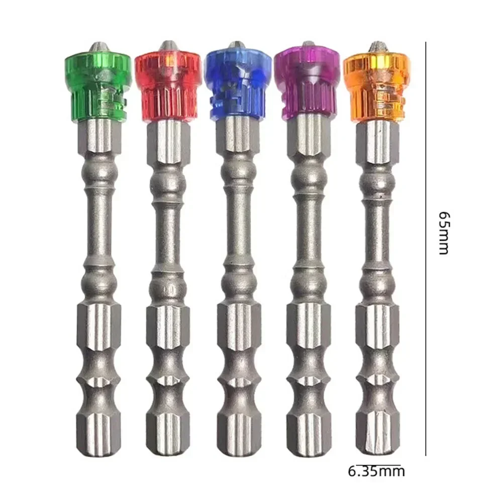 1pc Magnetic Cross Screwdriver PH2 Cross Drill Bit With Magnetic Coil 65mm Magnetic Cross Screwdriver PH2 Cross Drill Bit