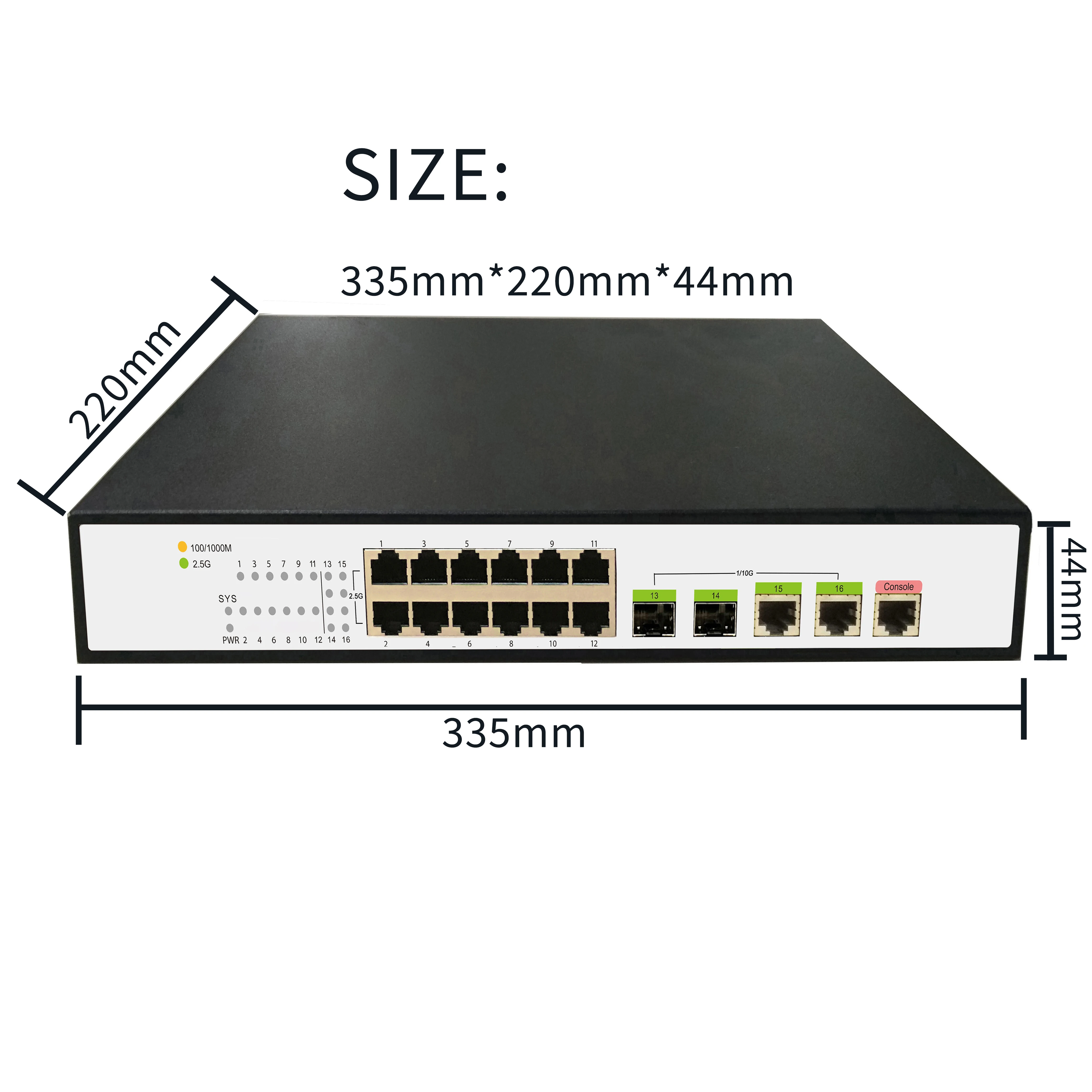 Factory Price 2.5 Gigabit Fiber Switch 12-Port Managed Industrial L2 Network Switch With 2*10G SFP+ Ethernet Communication Stock