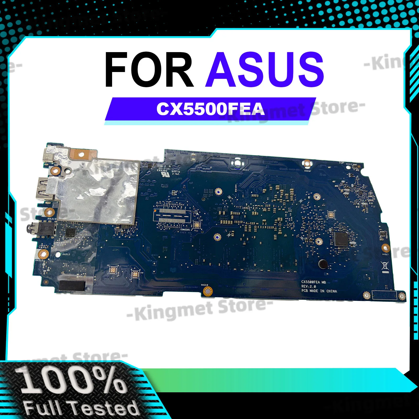CX5500FEA Laptop Motherboard For ASUS Chromebook Flip CX5 CX5500FEA CX5500F Mainboard With 11th Gen I3 i5 i7 100% tests OK stk