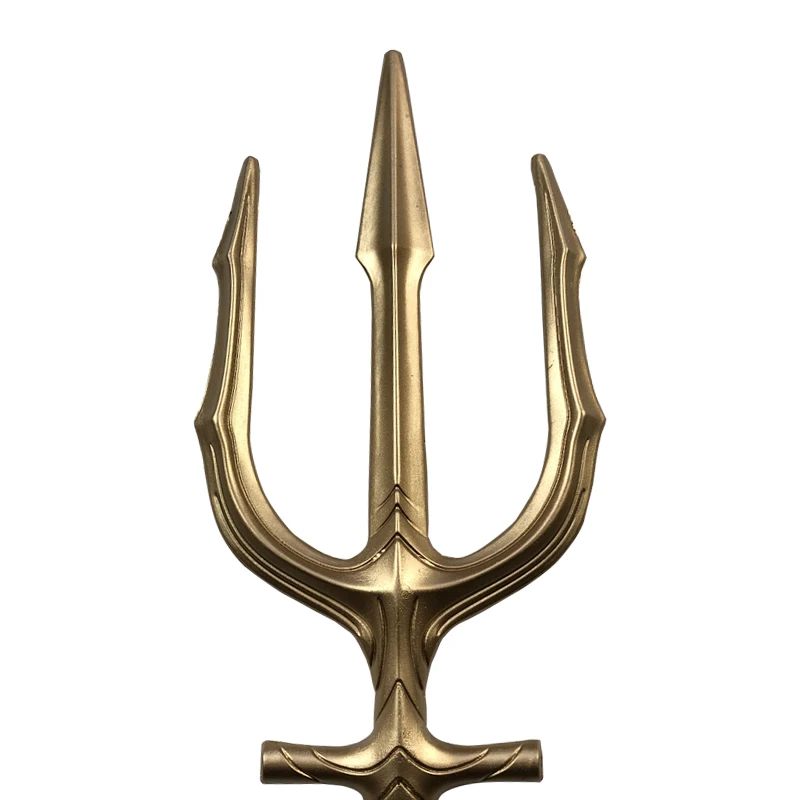 100cm cosplay aquaman fork trident jogo filme arma de brinquedo espada adulto presente do miúdo garfo ouro retro segurança plutônio armas flexíveis